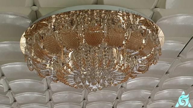 Люстра Г Буше 9695/28 FR LED Y с пультом, инв. №49012 (столовая) (г.Могилев, ул. Первомайская, 77)