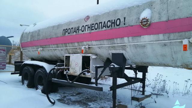 Полуприцеп-топливозаправщик АППЦ-9611ТН, рег. №3525 BM (г.Витебск, район котельной «Южная»)
