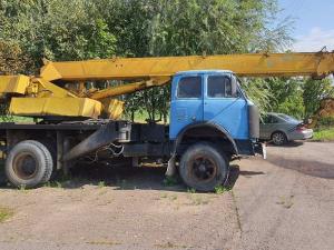 Автокран МАЗ 5334, рег. №АВ 6235-6 (Могилевский р-н, д.Макаренцы)