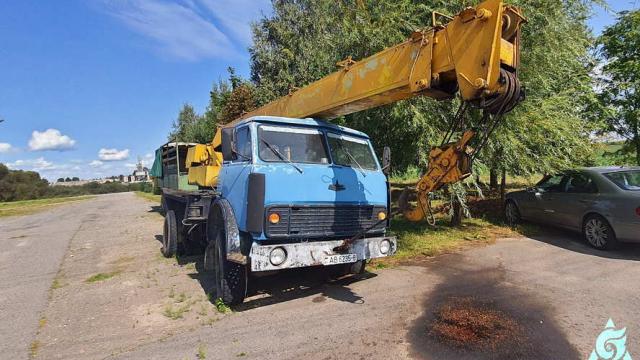 Автокран грузовой МАЗ 5334, 1991 г.в., рег. №АВ 6235-6 (Могилевский р-н, д.Макаренцы)