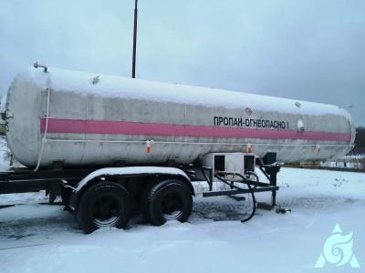 Полуприцеп-топливозаправщик АППЦ-9611ТН, рег. №3525 BM (г.Витебск, район котельной «Южная»)