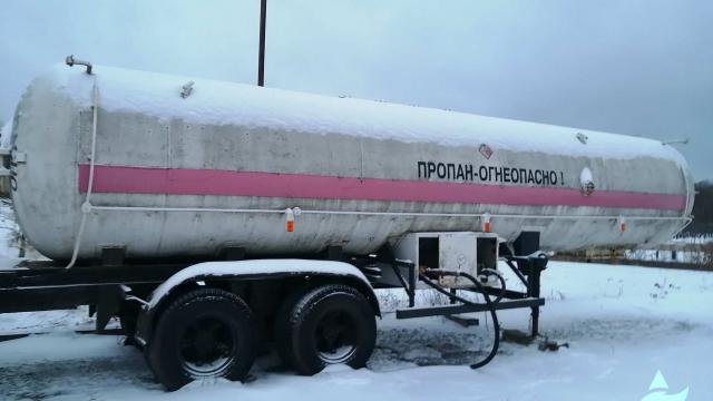 Полуприцеп-топливозаправщик АППЦ-9611ТН, рег. №3525 BM (г.Витебск, район котельной «Южная»)