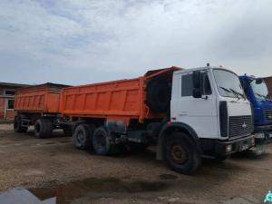 Автомобиль грузовой (самосвал) MAZ 551605, 2009 г.в. с прицепом (самосвал) MAZ 856100, 2009 г.в. (г.Витебск, ул. Транспортная, 11В)