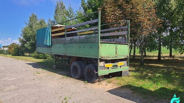 Полуприцеп тентовый ОДАЗ 9370, 1985 г.в., рег. №2030 ТМ (Могилевский р-н, д.Макаренцы)