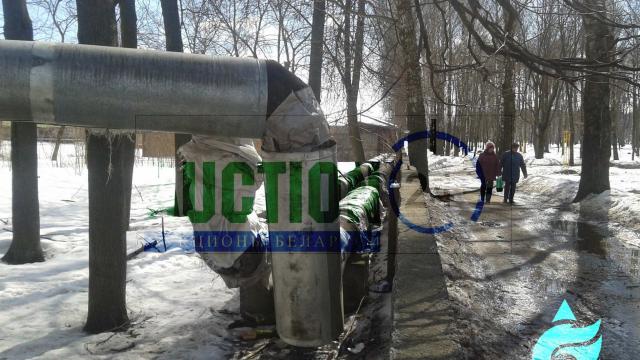 Комплекс зданий и сооружений двухэтажного административно-бытового корпуса с гаражом (теплопунктом) общей пл. 685,44 кв.м. и тепловой сетью (г.Витебск, ул. Академика Павлова, 48)
