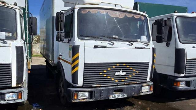 Автомобиль грузовой специальный МAЗ-437043 фургон изотермический КУПАВА, 2009 г.в., рег. знак АВ 9446-1, инв. №3_8329 (Брестская обл., г.Пинск, ул. Интернациональная, 21)