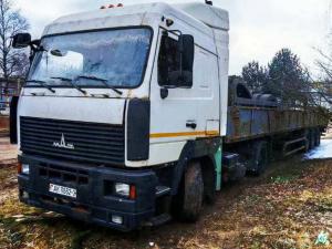 Единый лот: автомобиль грузовой седельный тягач МАЗ-5440А8-360-031, 2014 г.в., рег. знак АК 0662-2 с полуприцепом бортовым МАЗ 975800-2010, 2015 г.в., рег. знак А 8000 А-2 (Витебская обл., г.Витебск, ул. Ленинградская, 193А)