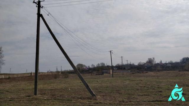 Воздушная линия электропередач №3 протяжен. 269,8 м. (Оршанский р-н, п.Высокое, ул. Новая, 18)