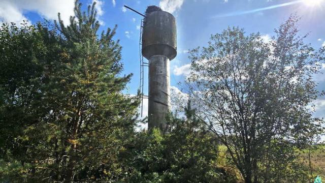 Водонапорная башня в д.Веретеи, инв. №140 (Витебская обл., Докшицкий р-н, Бегомльский с/с, вблизи д.Веретеи)